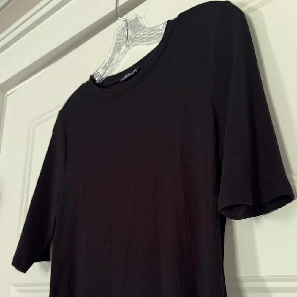 Splendid Black Ribbed Tee - Picture 4 of 6